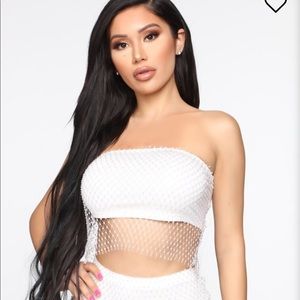 Rhinestone tube top